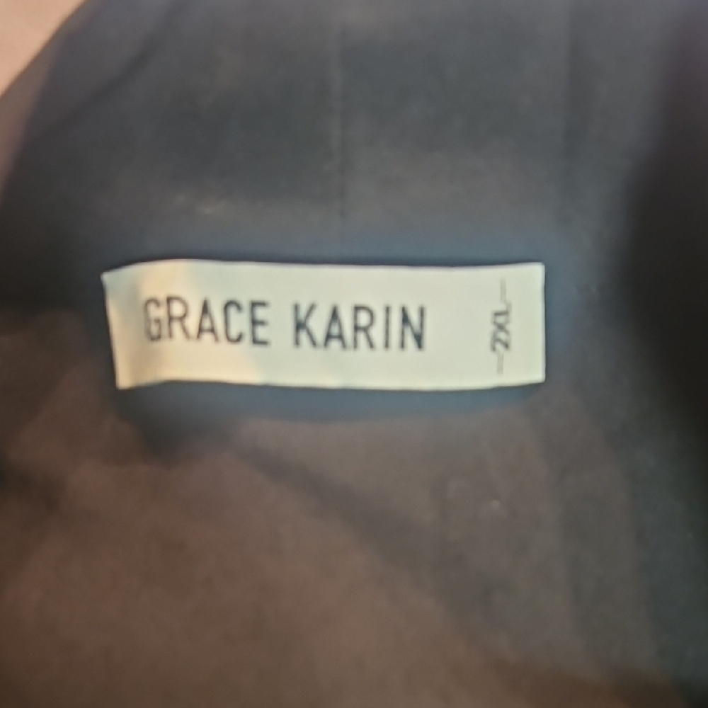 GRACE KARIN Women's Long Sleeve Peplum Dressy Shirt Office Bow Tie Work Blouse - Picture 6 of 8